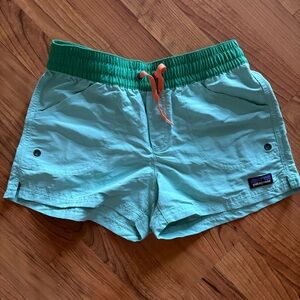 Patagonia Youth Teal Athletic Shorts